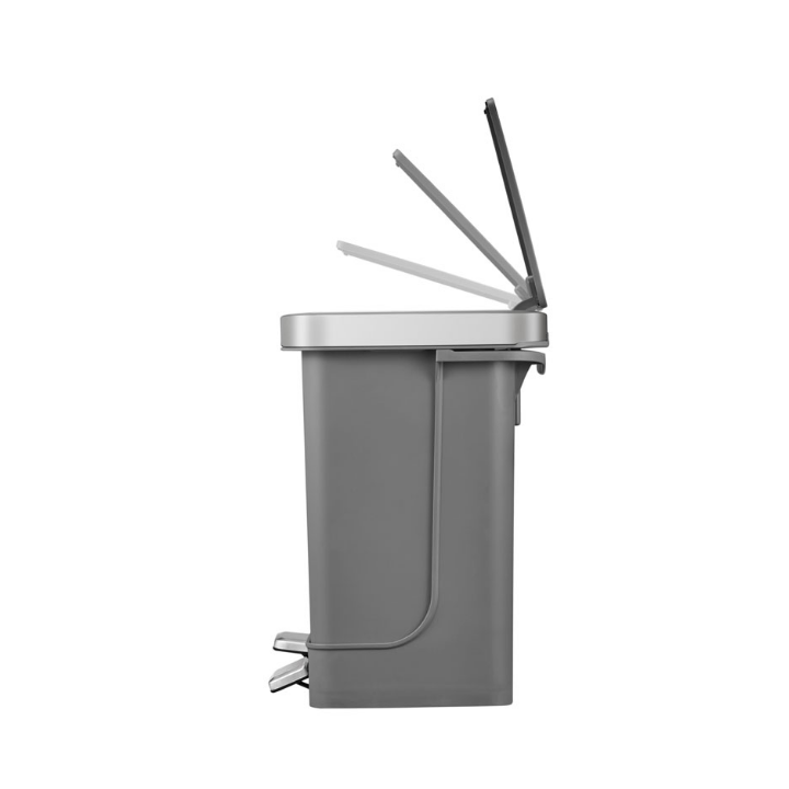 Hana Duo Recycling, pedaalemmer, 2x10 liter, wit, VB 620020 - 3