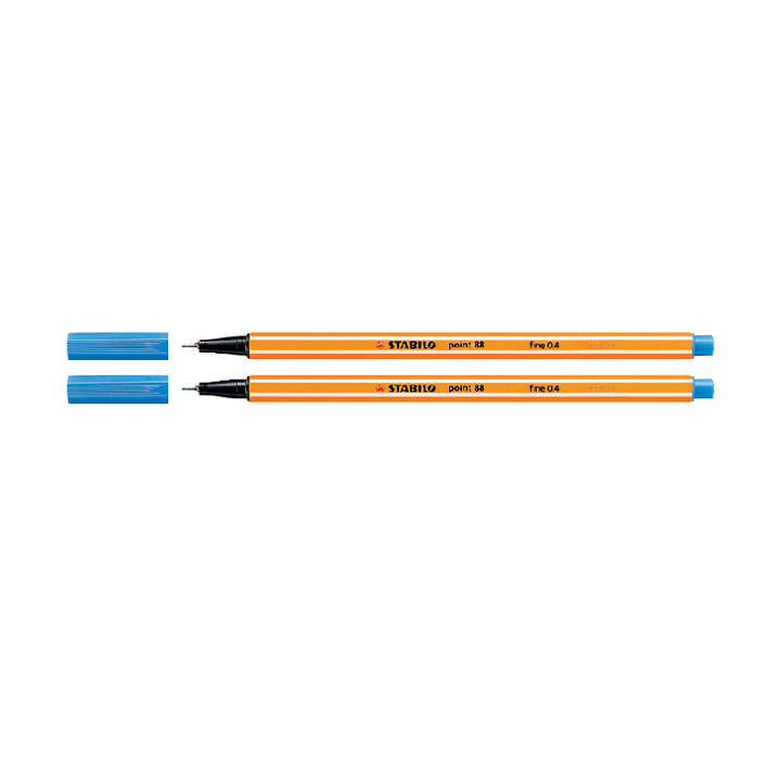 Fineliner stabilo point 88 middelblauw - 0