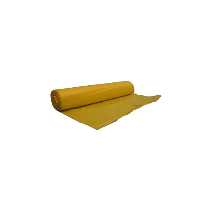 Vuilniszak | HDPE | 58x100cm | 70 Liter | T23 | Geel (20 zakken) - 0