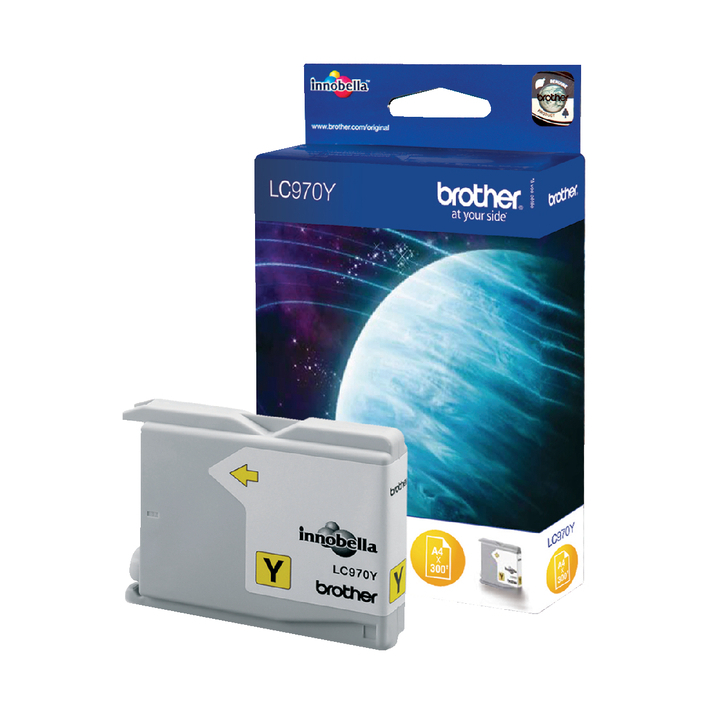 Inkcartridge brother lc-970y geel - 0