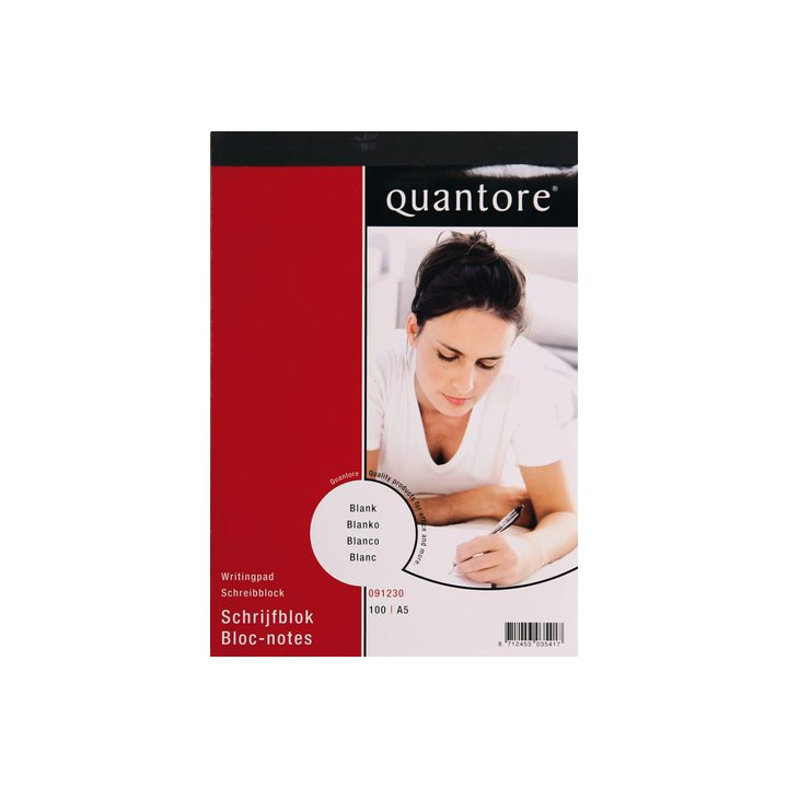 Schrijfblok quantore a5 netto blanco 60gram - 1