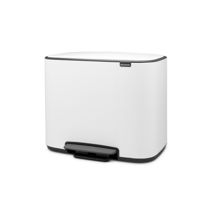 Brabantia, pedaalemmer, 3x11 liter, wit, VB 121005 - 0