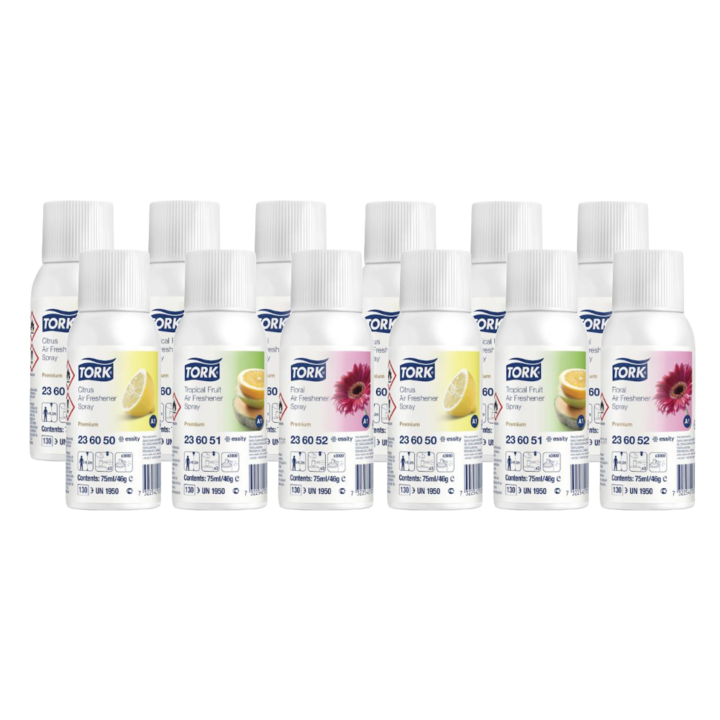 Tork Premium | Luchtverfrisser Spray | 75ml | A1 | Mixpakket | 236056 (12 stuks) - 0