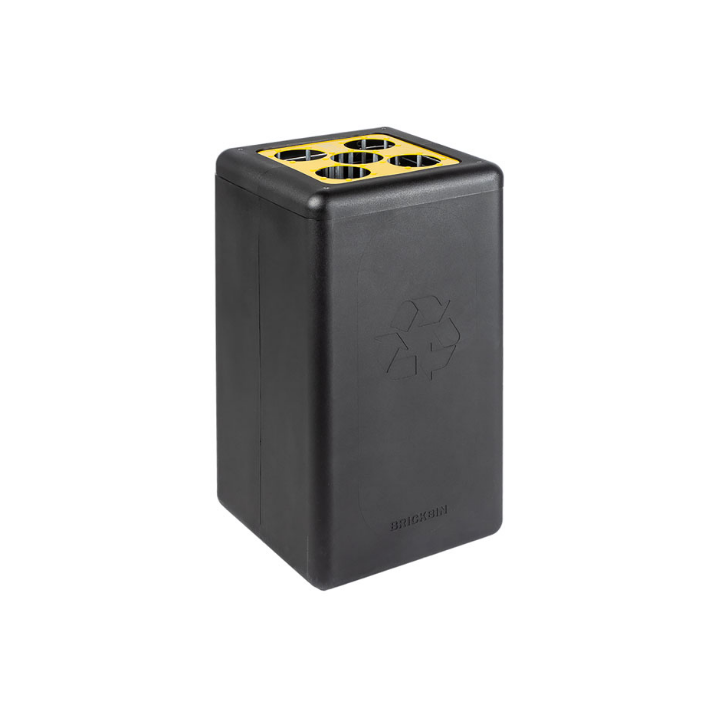 Brickbin, modulaire afvalscheidingsbak, 65 liter, zwart, VB 193325 | bekers - 0