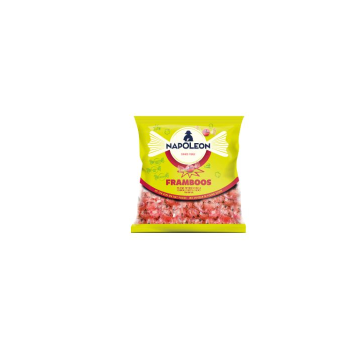 Snoep napoleon framboos zak 1kg(34253) - 0