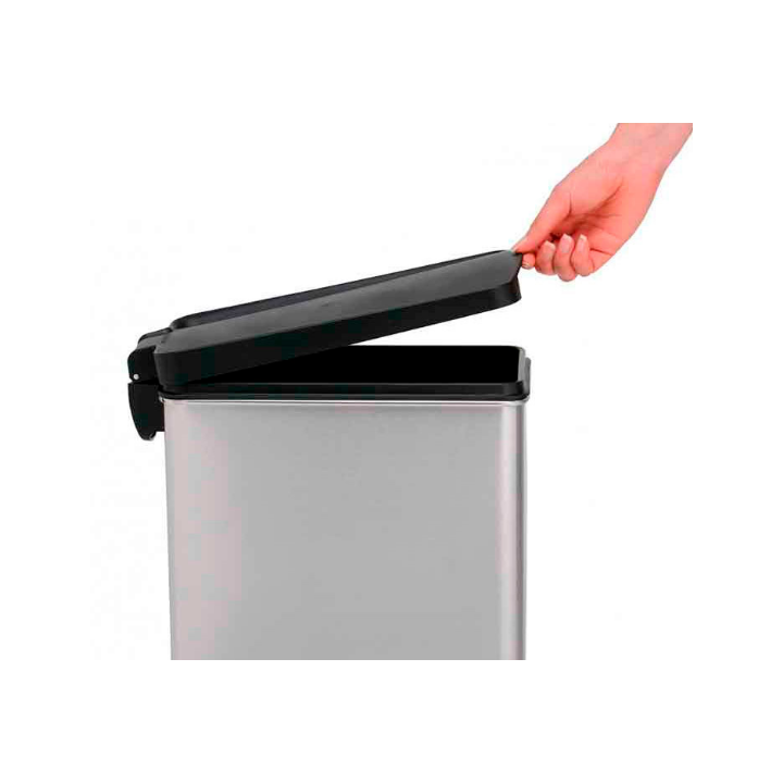 Simplehuman Profile, pedaalemmer, 10 liter, RVS, VB 016504 - 2