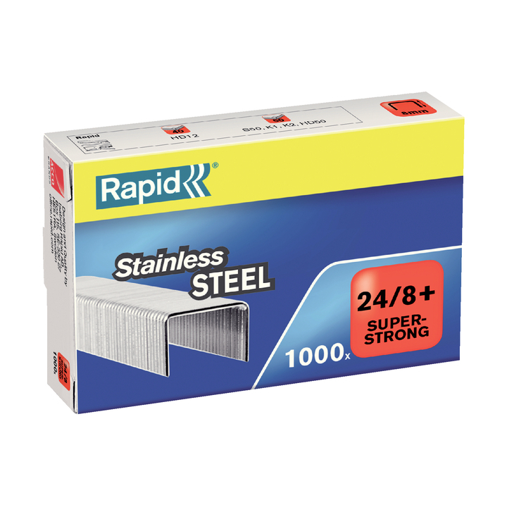 Nieten Rapid 24/8 rvs 1000st - 0