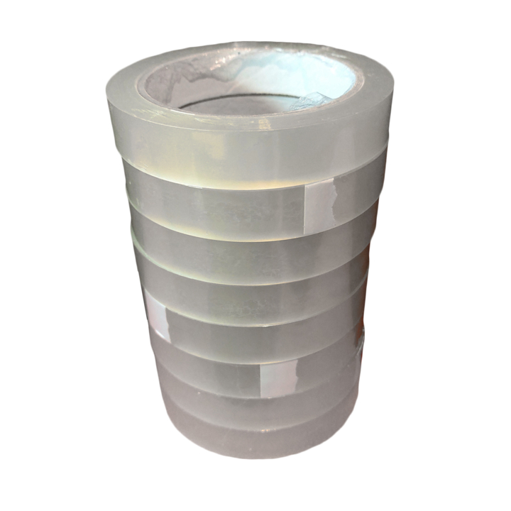 Plakband, PP/Acryl, 19mm x 66m, transparant, (pak a 8 rol) - 2