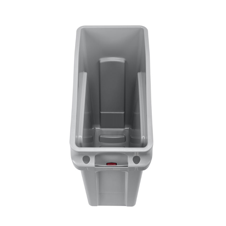 Rubbermaid, Slim Jim afvalbak, 49 liter, grijs, VB 237634 - 3