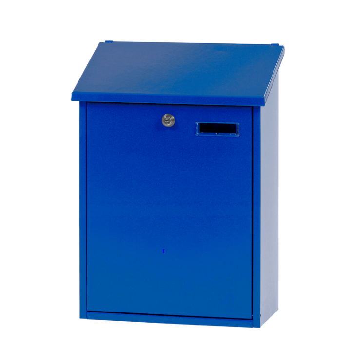 Wandbrievenbus Sebastian, 325x160x445 mm, blauw, VB 440350 - 0