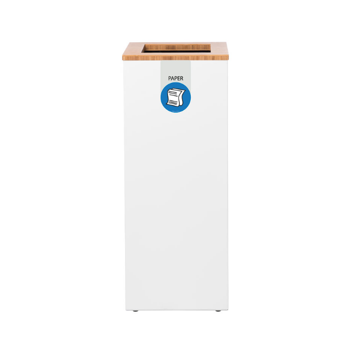Lune Paxa Medium, modulaire afvalscheidingsbak, 34 liter, wit, VB 730889 | papier - 0