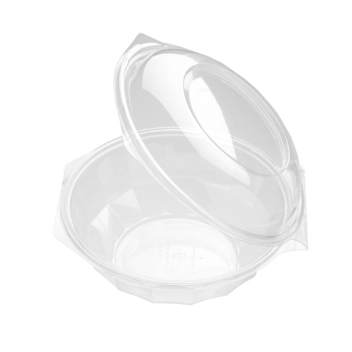 Saladebowl vast deksel, 190x93mm, 1000CC, transparant (240) - 0