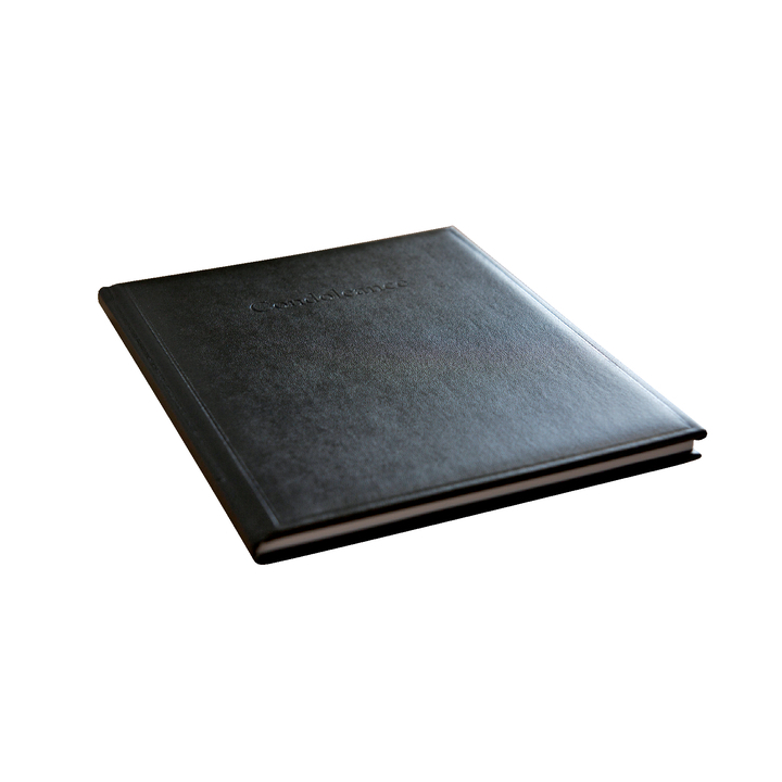 Condoleance album kangaro 260x210mm zwart(k-6630) - 0