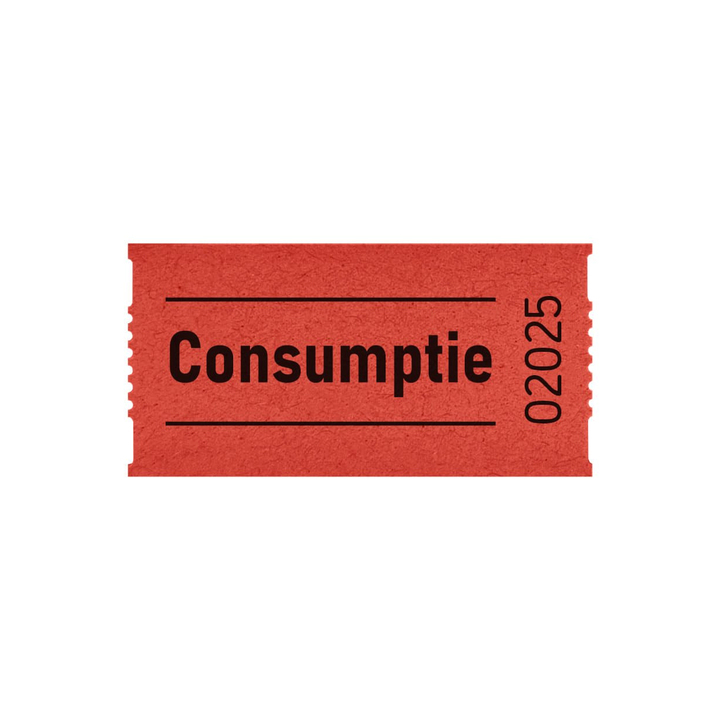 CombiCraft, consumptiebon, 2-zijdig, rood, 207207 (2x1000 stuks) - 1