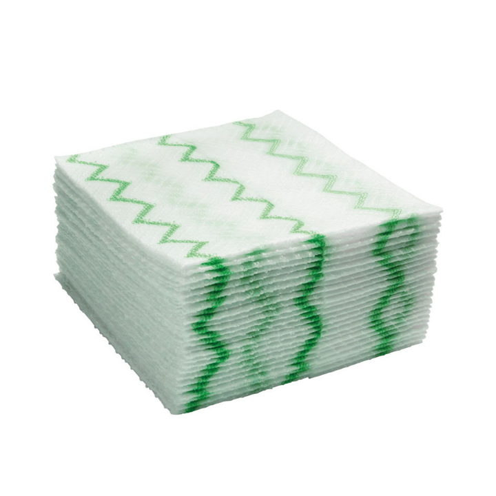 Rubbermaid, wegwerp microvezeldoek, 30x30cm, groen, VB 553808 (640 stuks) - 0