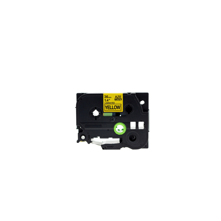 Compatible Lettertape brother p-touch tz661 36mm geel/zwart - 0