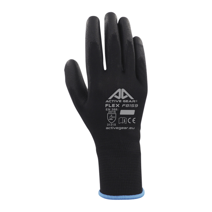 Griphandschoen pu-flex l zwart(27.89f8160-l) - 0