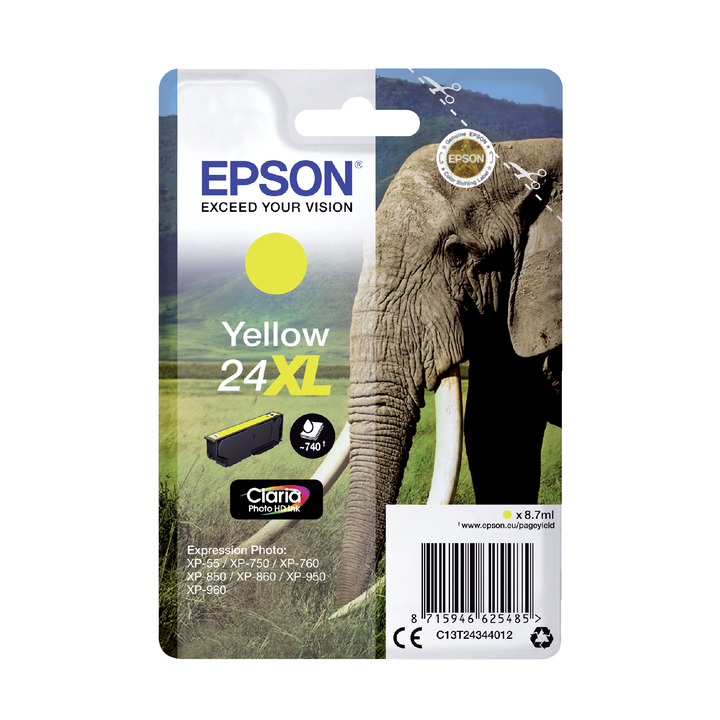 Inkcartridge epson 24xl t2434 geel(2666459) - 0