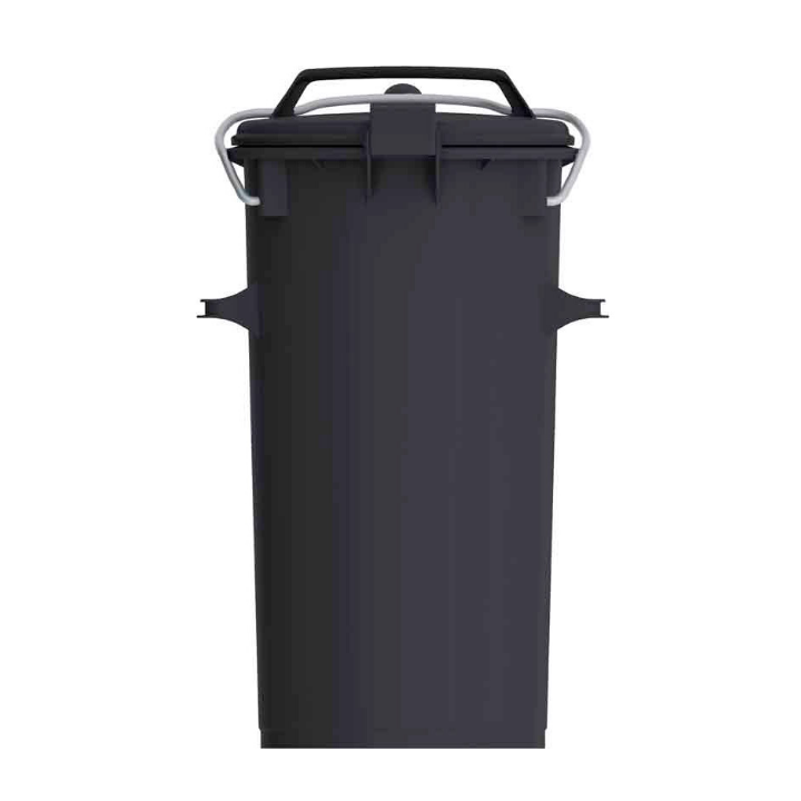 Kunststof vuilnisemmer, 50 liter, donkergrijs, VB 500100 - 1
