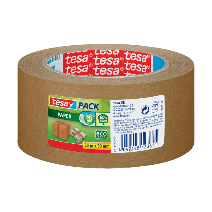 Verpakkingstape papier tesa 50mx50mm(57180-00000-02) - 0