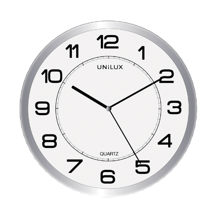 Wandklok unilux magnet 30cm grijs(400094406) - 0