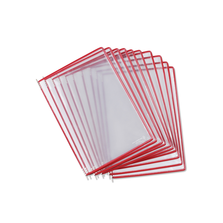 Zichtpaneel tarifold a4 verticaal rood 10st(114003) - 2