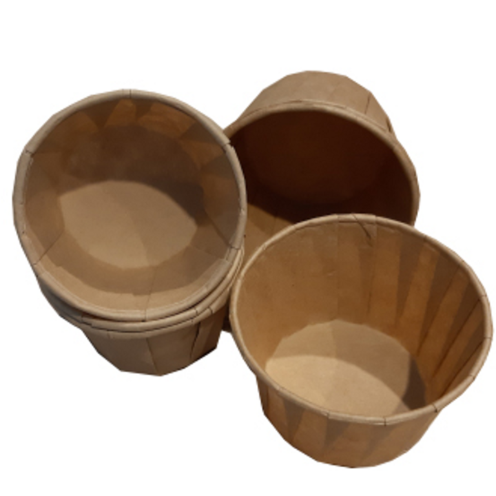 Sausbakje, bruin papier, 100ml (2000 stuks) - 0