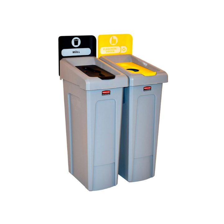 Slim Jim, afvalbak müll/flaschen, 2x87 liter, VB 182077 - 0