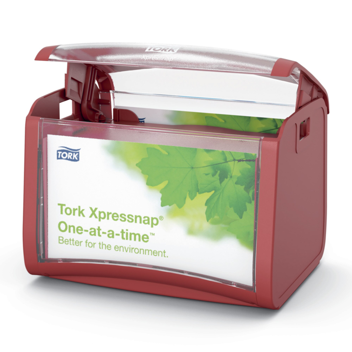 Tork Xpressnap Tabletop | Servet Dispenser | N4 | Rood | 272613 - 3