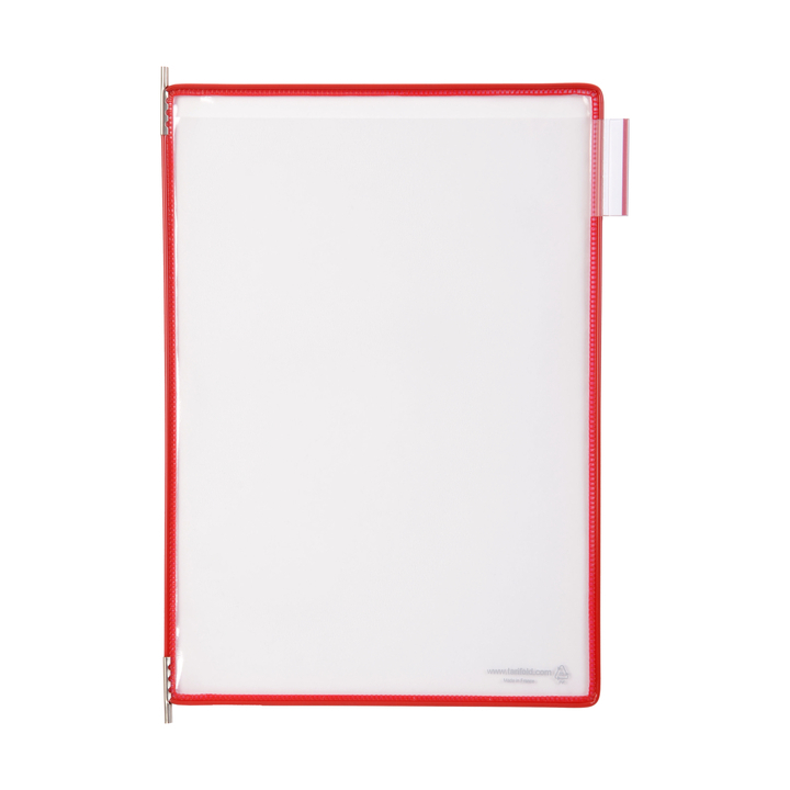 Zichtpaneel tarifold a4 verticaal rood 10st(114003) - 0