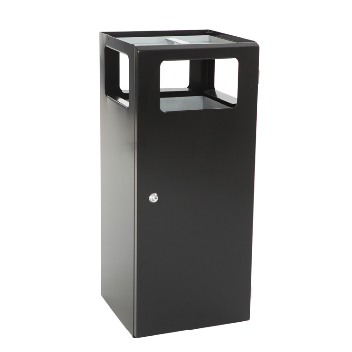 Piramide as-papierbak, 70 liter, zwart, VB 708666 - 1