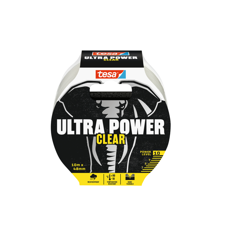 Tape tesa 48mmx10m ultra power clear transparant(56496-00000 - 0