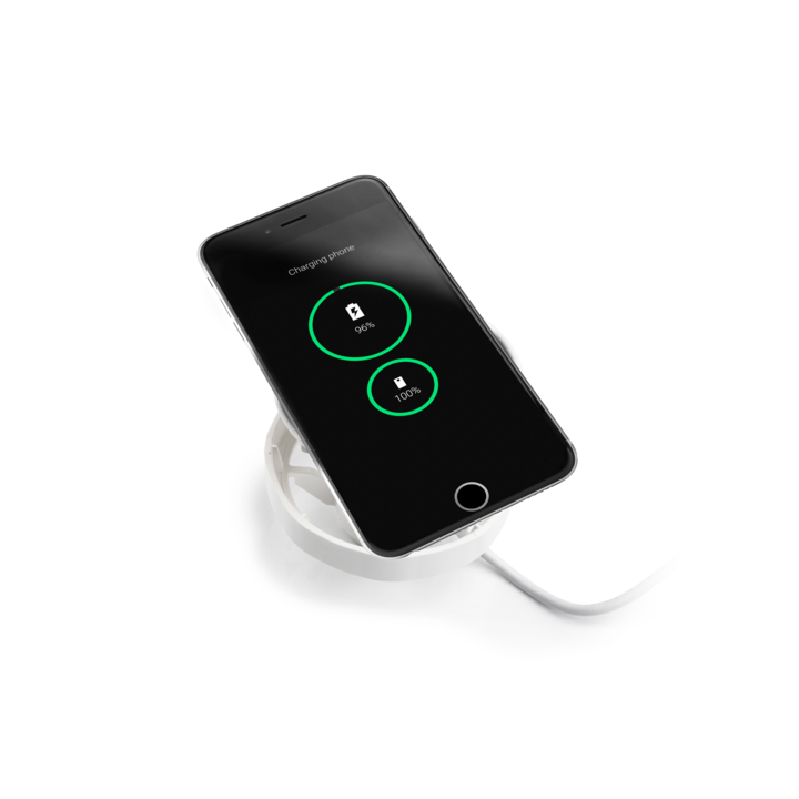 Filex, AC QI Power-Spot, 1x USB A+C, wit - 2