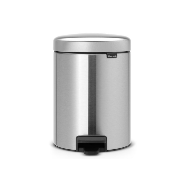 Brabantia | Pedaalemmer | 5 Liter | Mat RVS | VB 112645 - 0