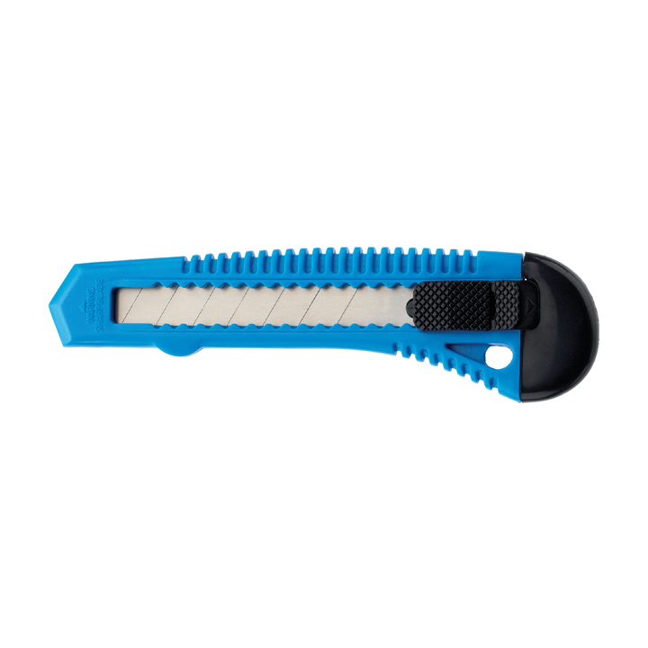 Snijmes westcott office 18mm blauw+kunststof houder(ac-e8400 - 0