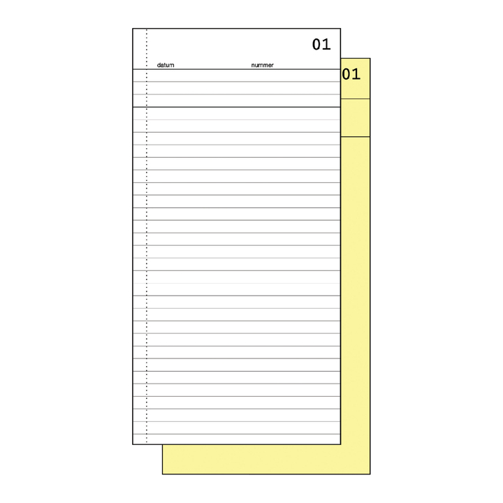 Commissieboek sigel expres 210x105mm 50x2vel - 0