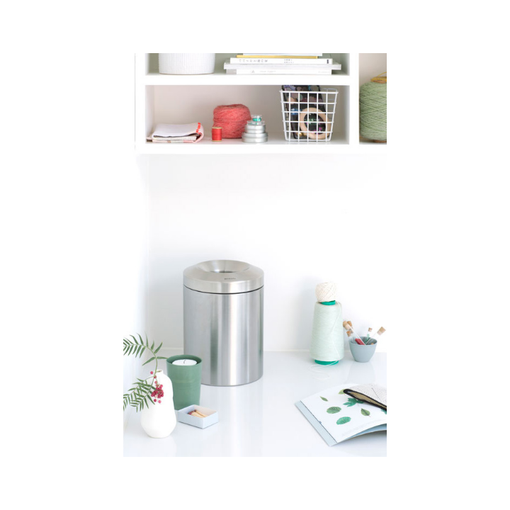 Brabantia, papierbak, vlamdovend, 7 liter, mat RVS,VB 378942 - 1