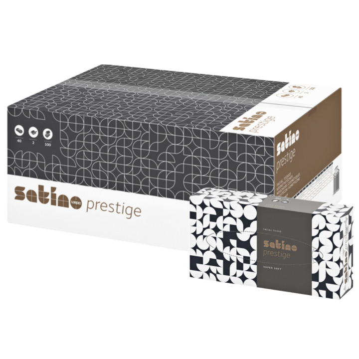 Satino Prestige | Facial Tissue | 2-Laags | Wit | 206450 (100 stuks) - Q 892017 - 1