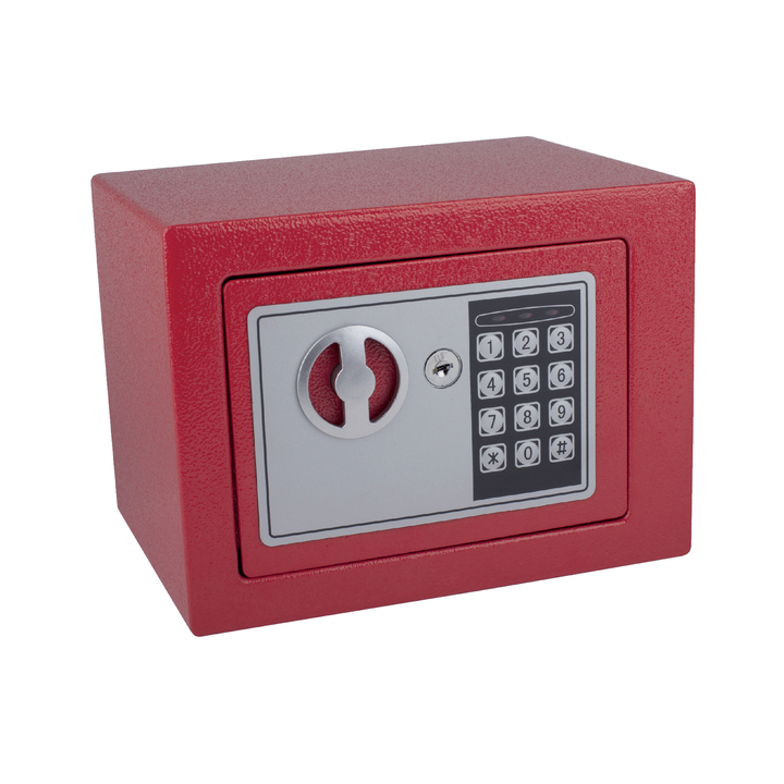 Kluis pavo mini 230x170x170mm elektronisch rood(8005611) - 0