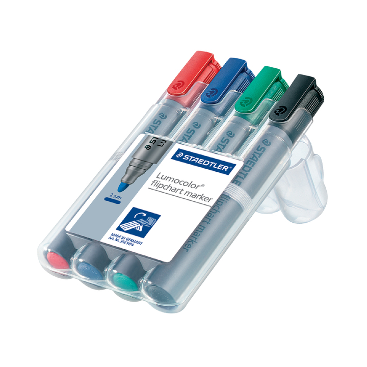 Viltstift staedtler 356 flipover rond 2mm ass - 0