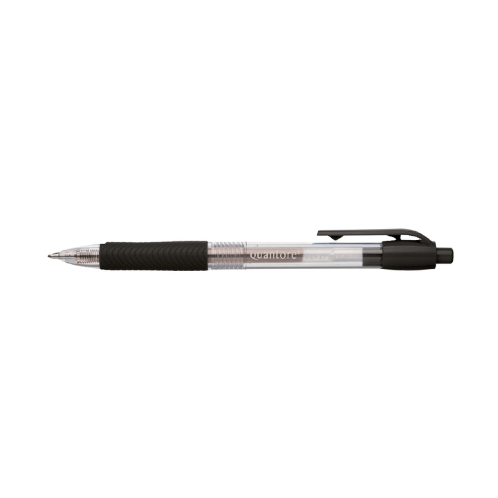 Gelschrijver quantore grip retractable zwart - 0
