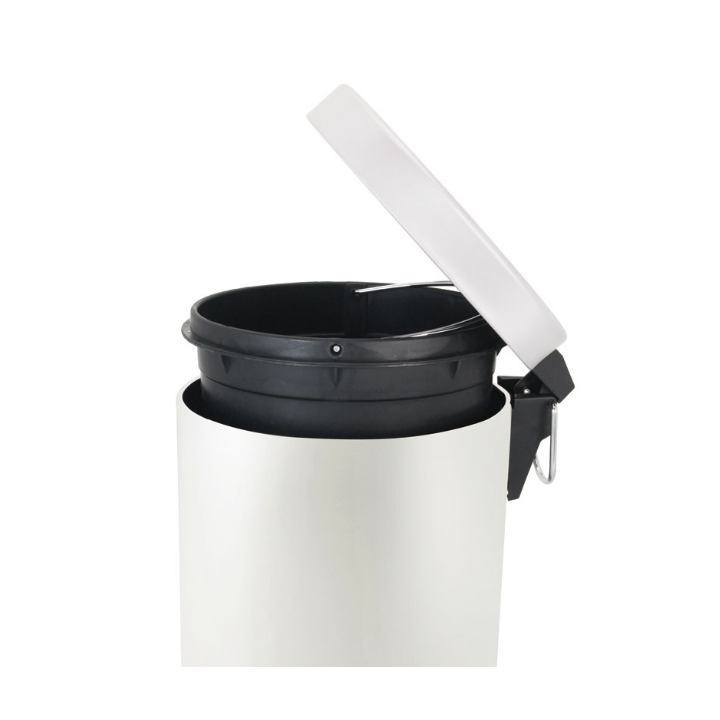 Pedaalemmer met binnenemmer, 20 liter, wit, VB 222220 - 1
