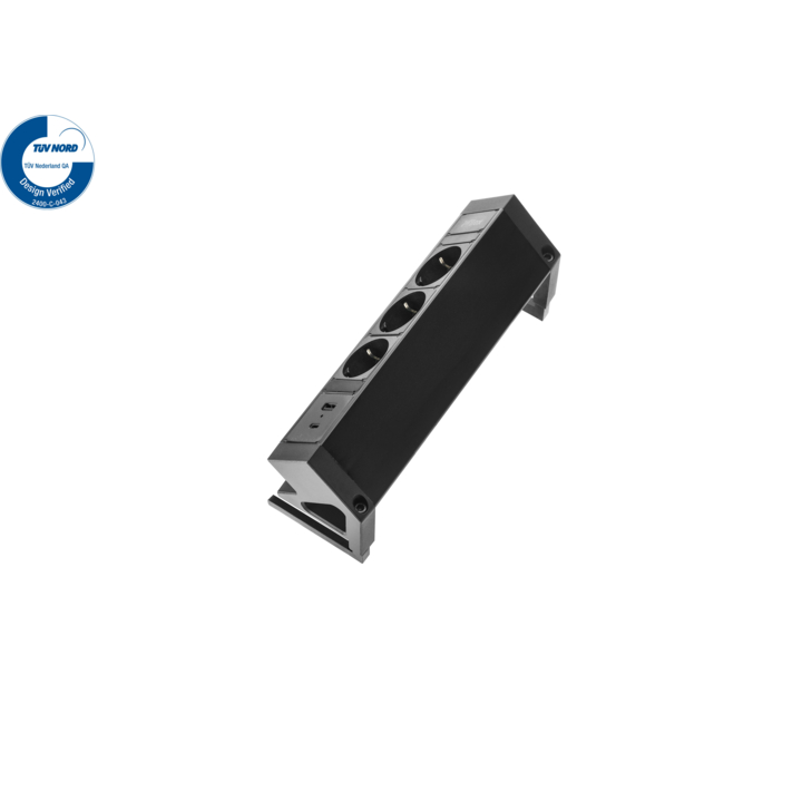 Filex, Power Desk Up 2.0, 3x 230V, 1x USB A+C, zwart - 2
