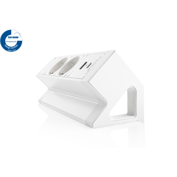 Filex, Power Desk Up 2.0, 2x 230V, 1x USB A+C, wit - 1