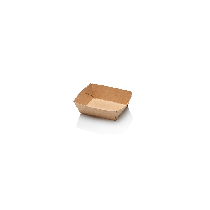 Snackbakje, kraft, A7, 90x70x35mm (5x100 stuks) - 0