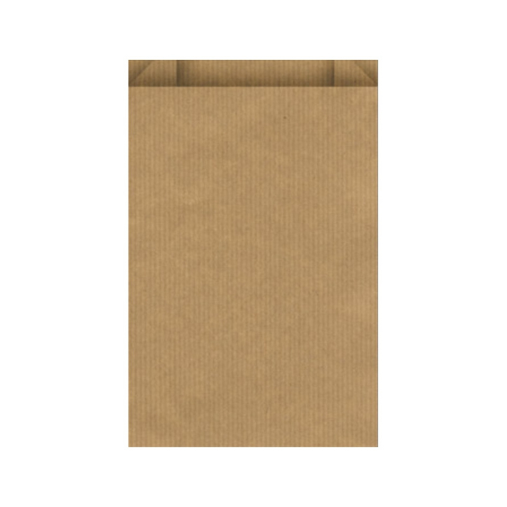 Fournituren, zakjes, bruin gestreept, 12x19cm (1000 stuks) - 0