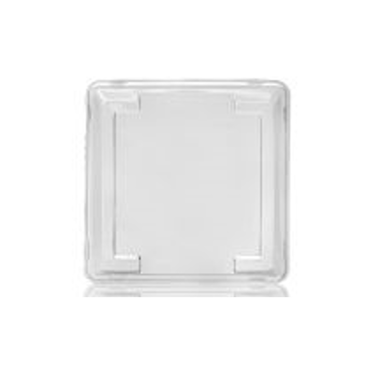 Deksel, tapasschaal, PET, 170x170x44mm, transparant (300) - 0