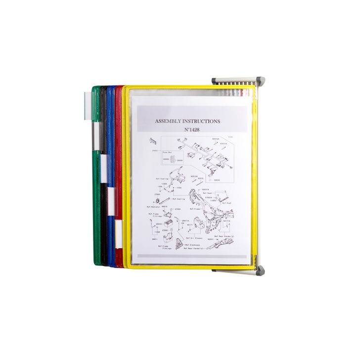Zichtpanelensysteem wand tarifold metaal a4 ass(414109) - 3