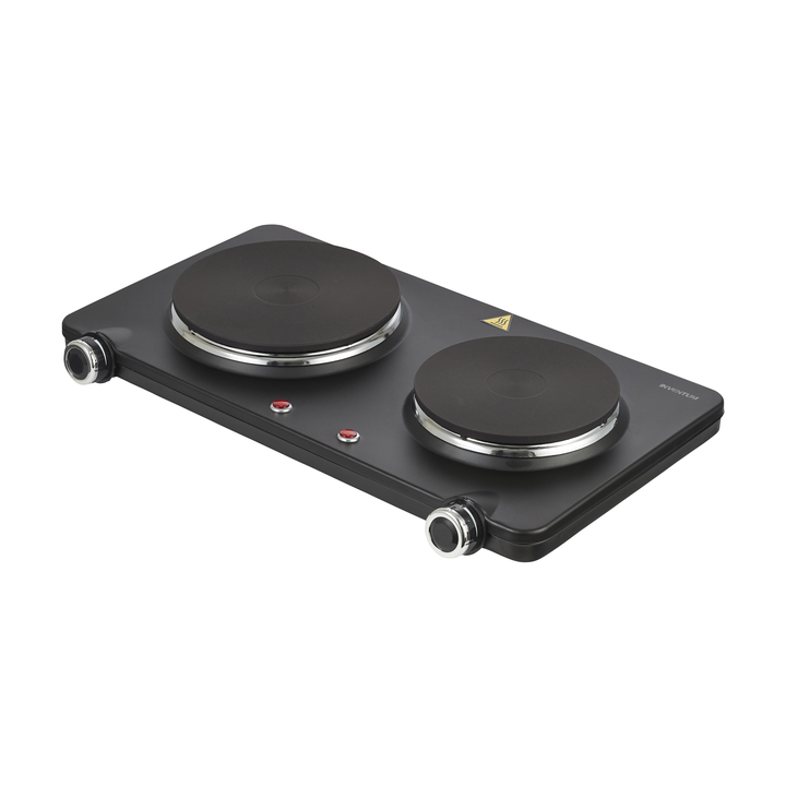 Kookplaat inventum elektrisch 2 zones zwart(kp602b) - 0