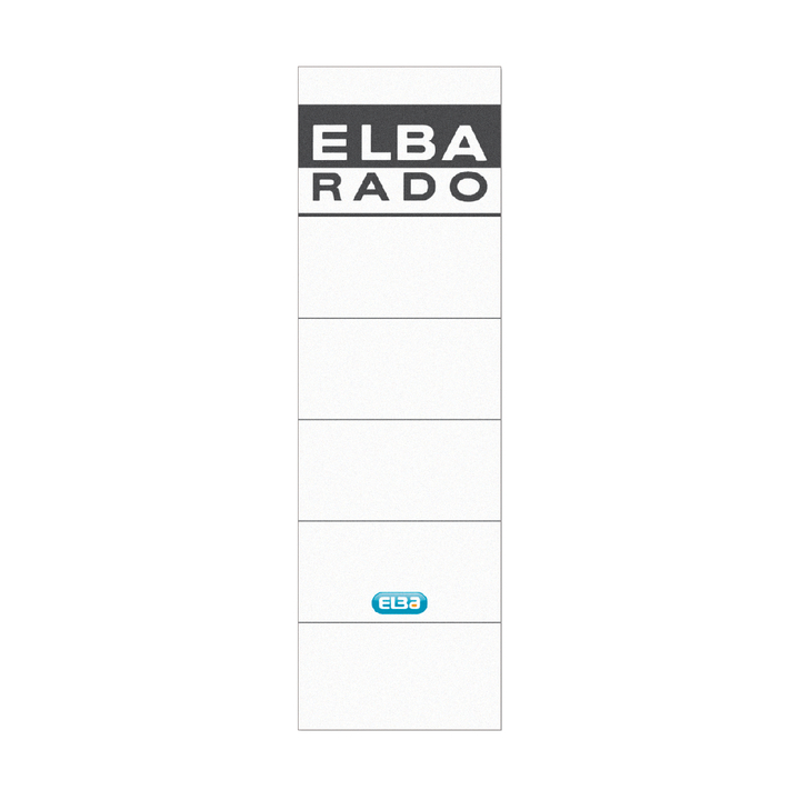 Rugetiket elba 59x190mm wit/grijs - 0